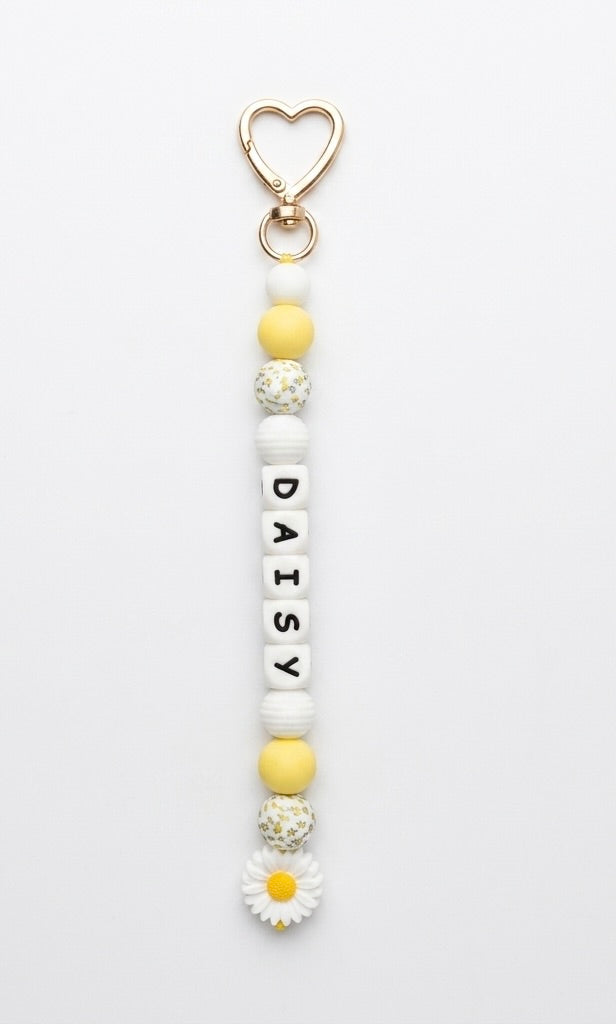 Personalised Daisy Bag Charm